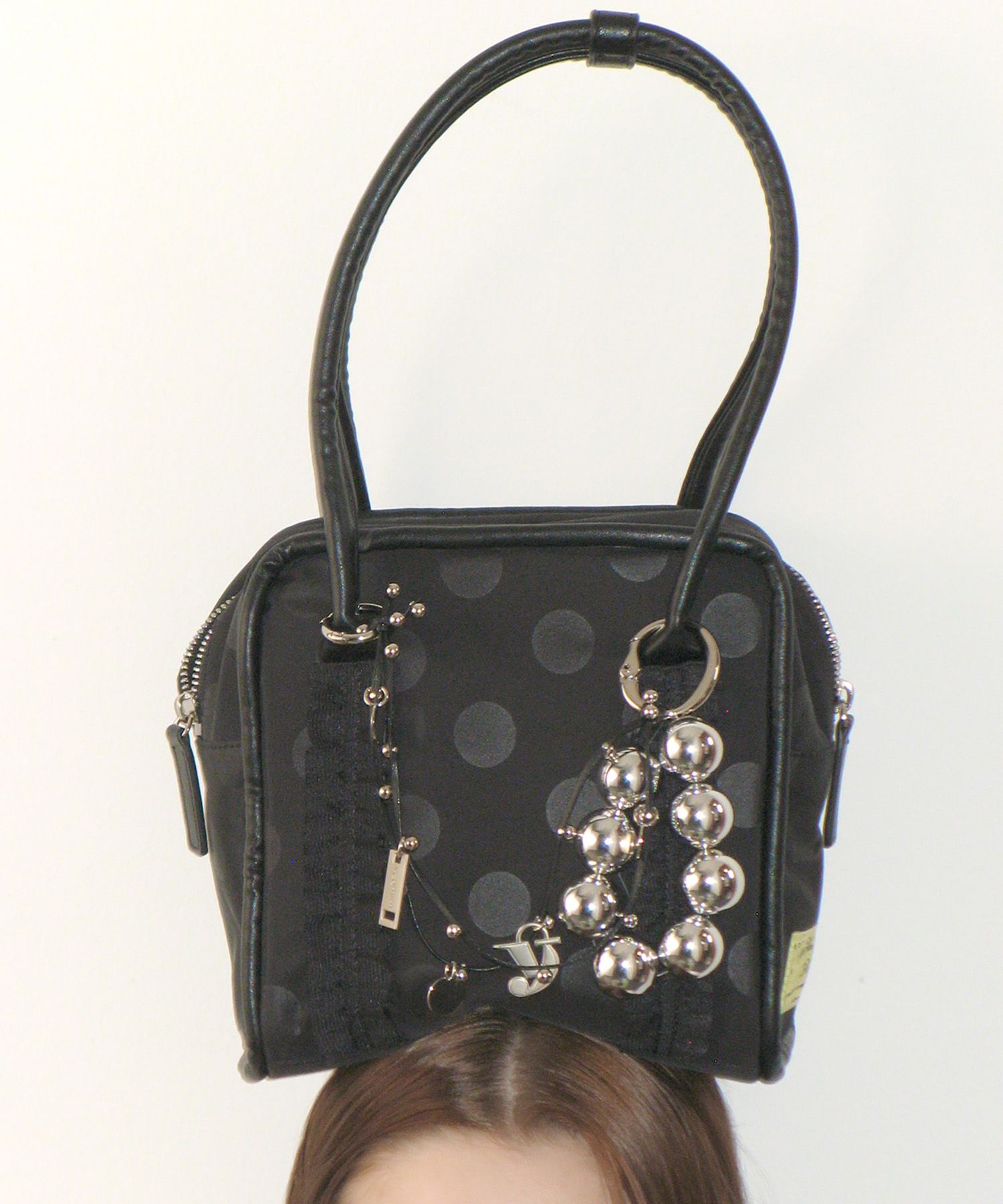 MUSINSA公式 | YEOMIM mini box bag (black dot)