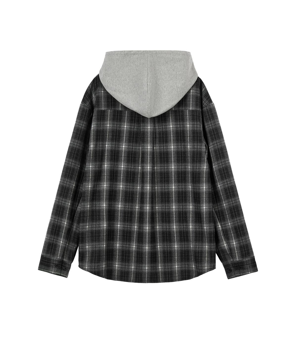 레스트앤레크레이션(REST&RECREATION) CHECK HOOD SHIRTS - BLACK