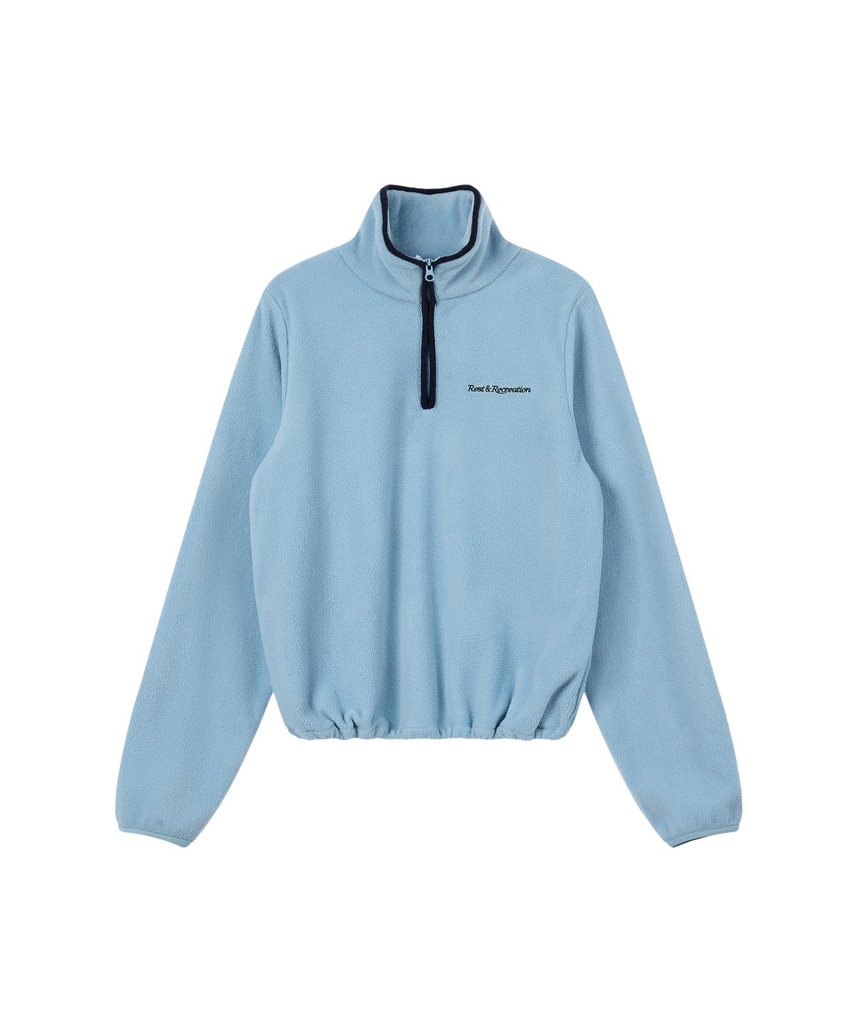 레스트앤레크레이션(REST&RECREATION) FLEECE HALF ZIP-UP - SKY BLUE