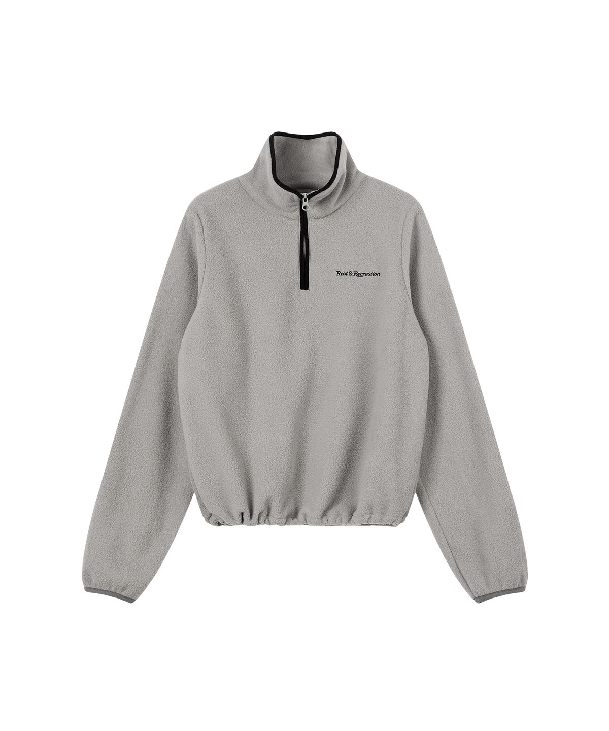 레스트앤레크레이션(REST&RECREATION) FLEECE HALF ZIP-UP - GREY
