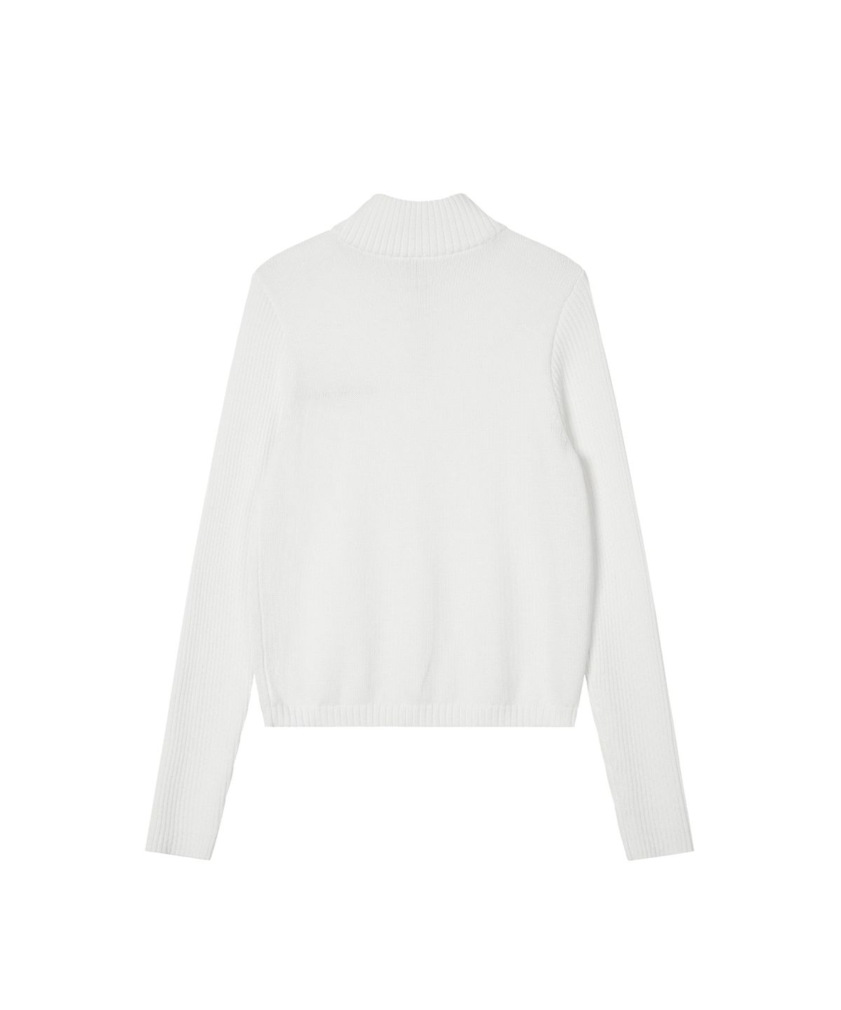 레스트앤레크레이션(REST&RECREATION) SLIM FIT HALF ZIP-UP KNIT - IVORY