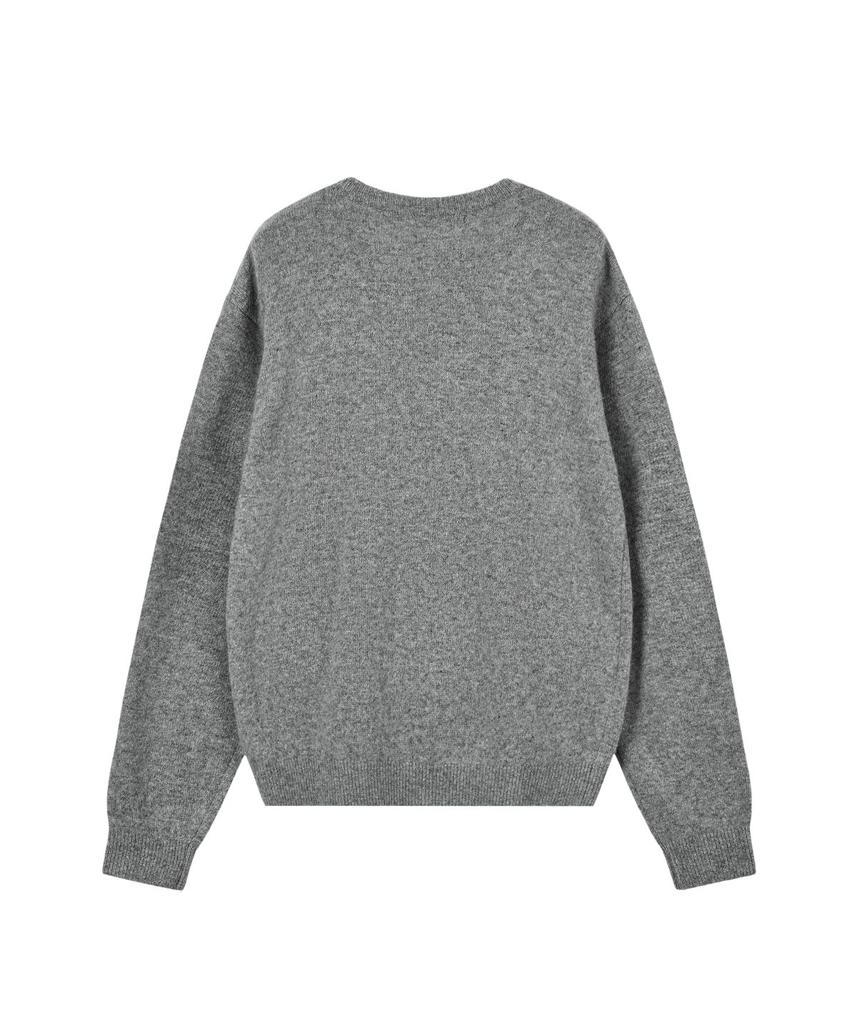 레스트앤레크레이션(REST&RECREATION) LOGO CREW NECK SWEATER - GREY
