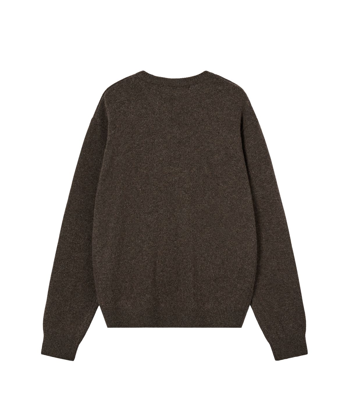 레스트앤레크레이션(REST&RECREATION) LOGO CREW NECK SWEATER - BROWN