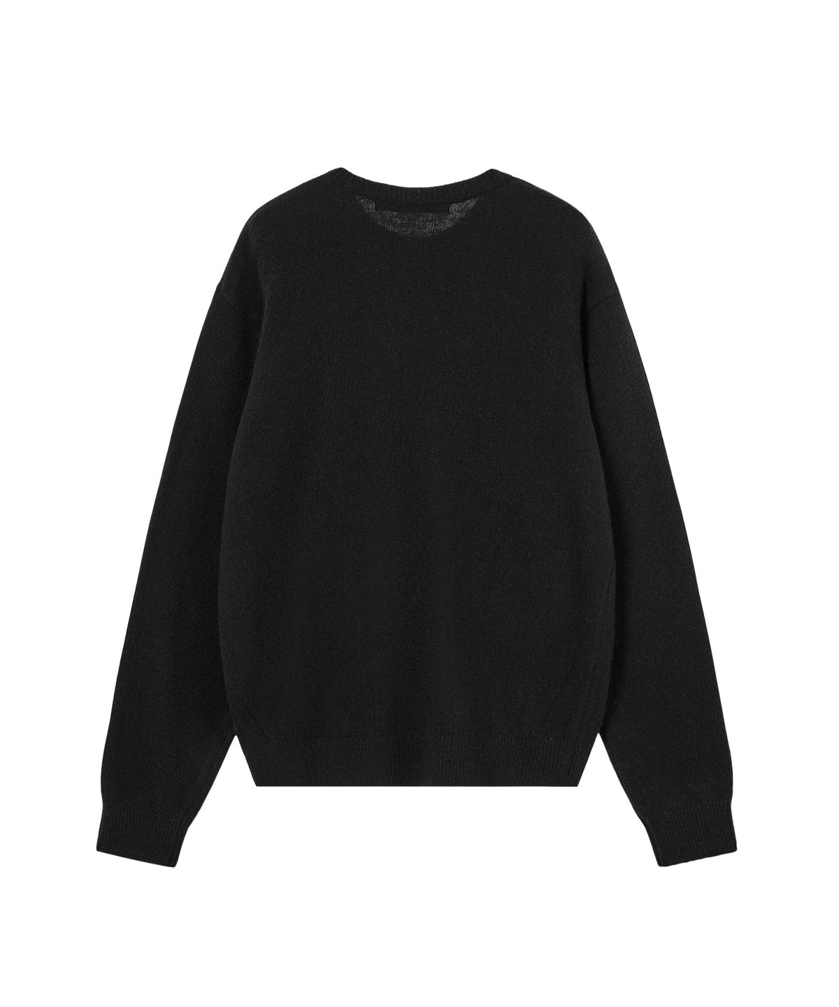 레스트앤레크레이션(REST&RECREATION) LOGO CREW NECK SWEATER - BLACK