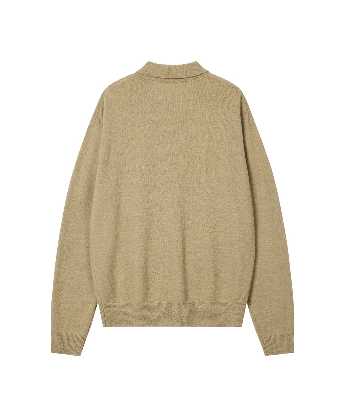 레스트앤레크레이션(REST&RECREATION) WOOL POLO KNIT TOP - BEIGE