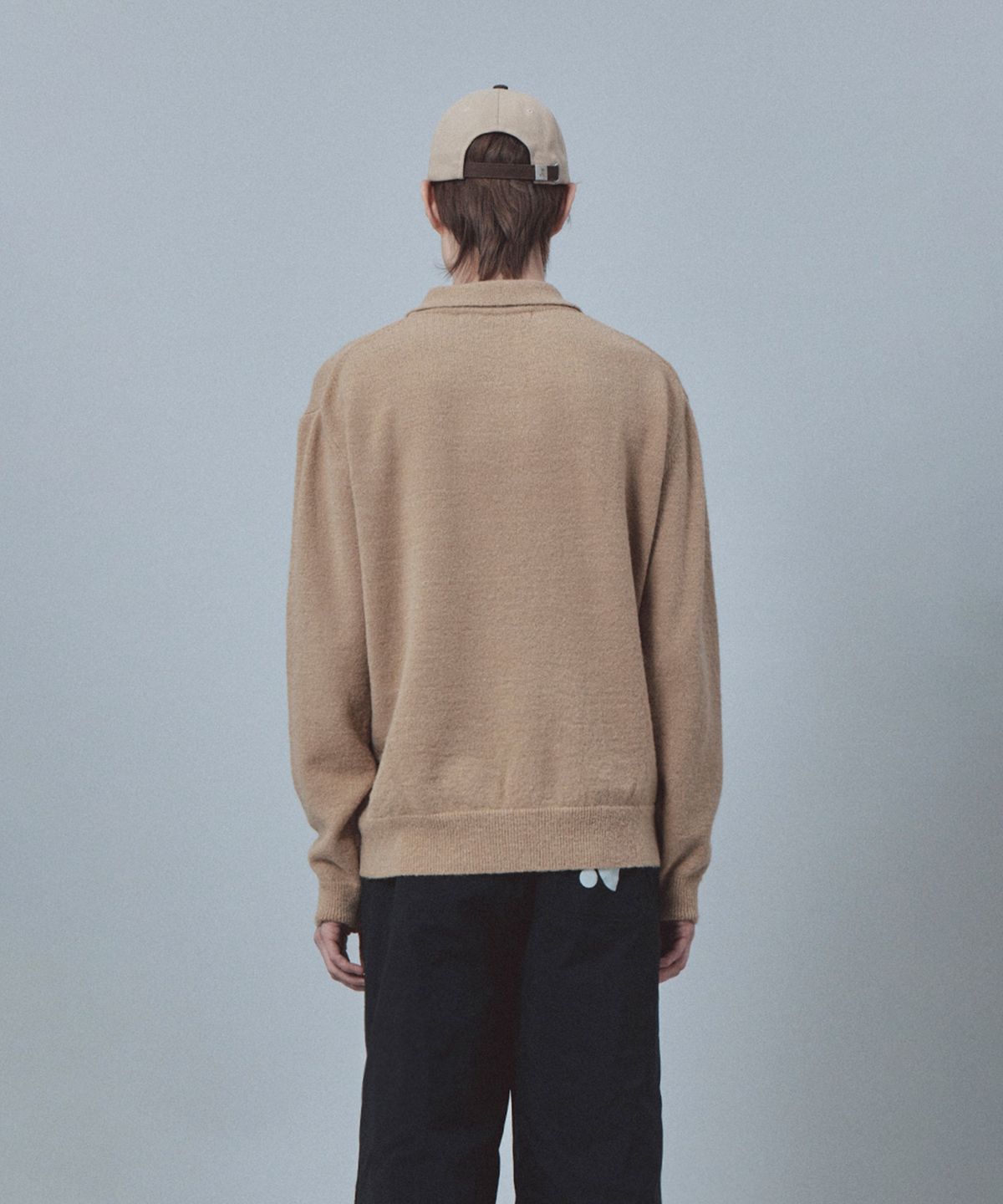 레스트앤레크레이션(REST&RECREATION) WOOL POLO KNIT TOP - BEIGE