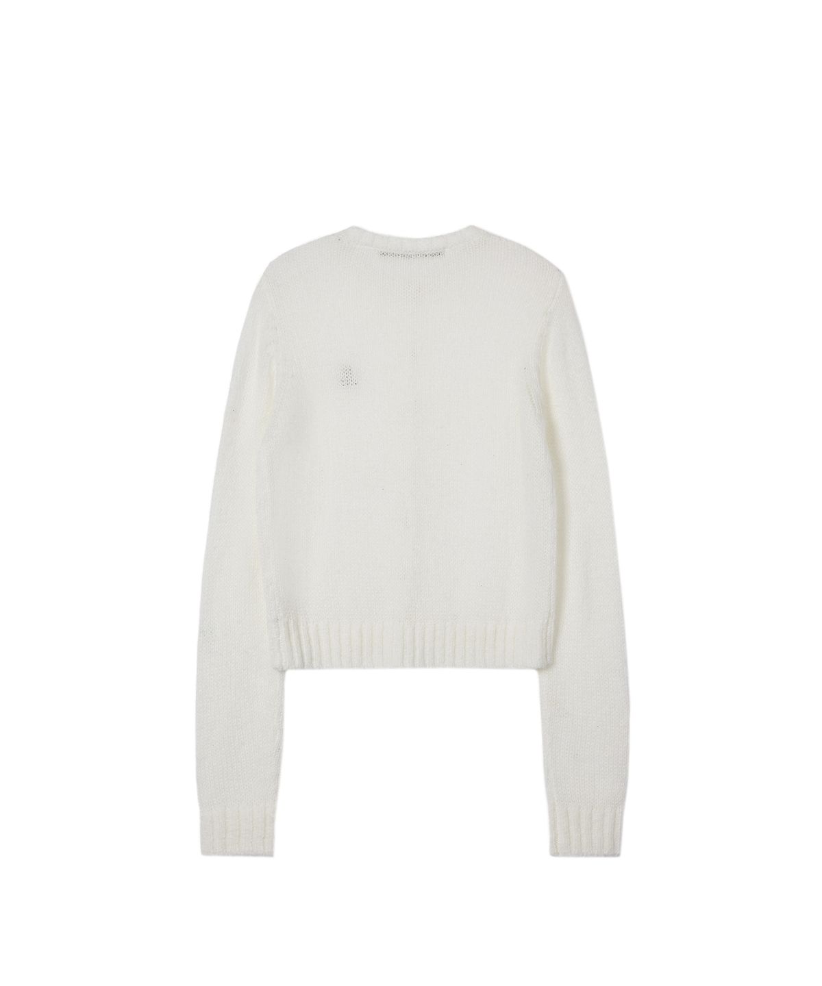 레스트앤레크레이션(REST&RECREATION) BUTTON HOLE KNIT CARDIGAN - IVORY