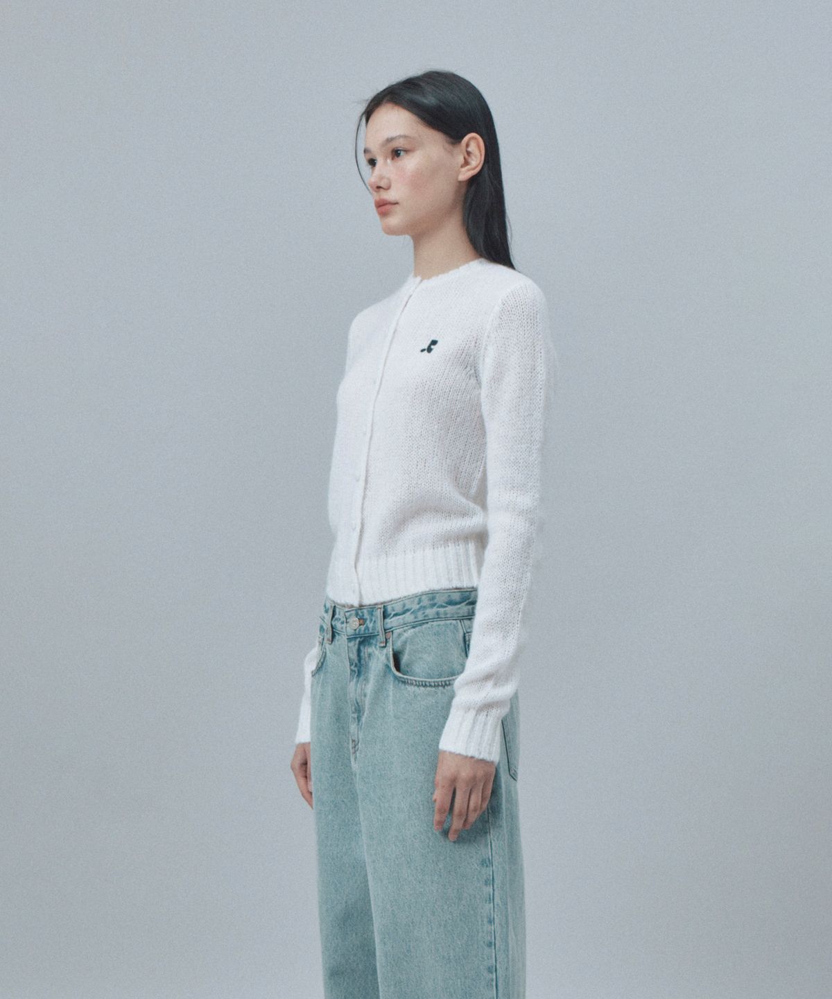 레스트앤레크레이션(REST&RECREATION) BUTTON HOLE KNIT CARDIGAN - IVORY