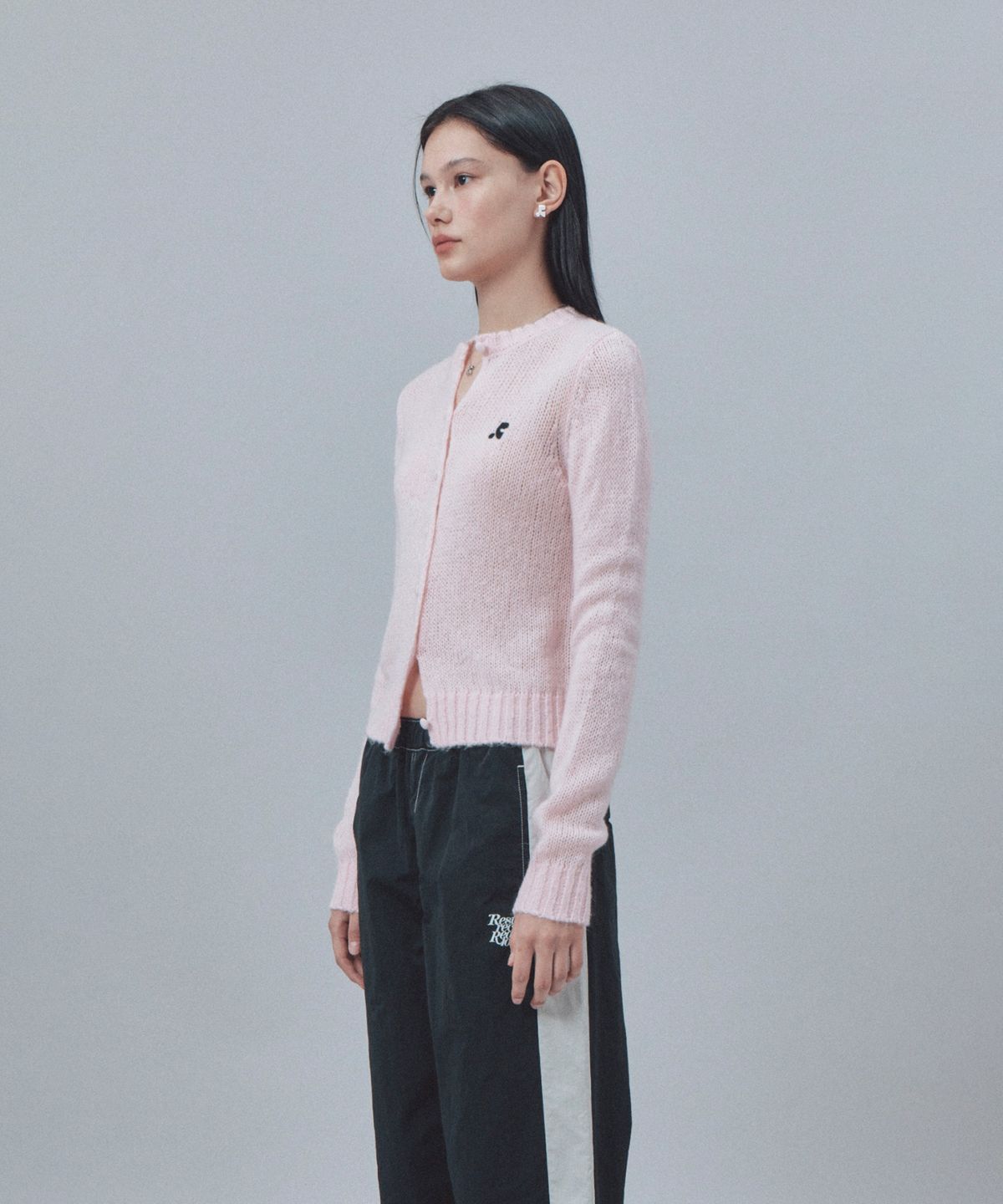 레스트앤레크레이션(REST&RECREATION) BUTTON HOLE KNIT CARDIGAN - PINK