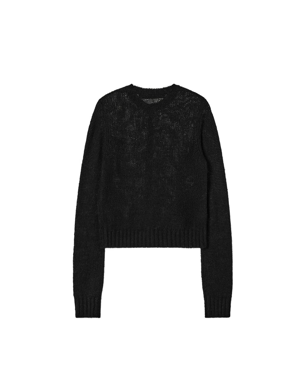 레스트앤레크레이션(REST&RECREATION) BUTTON HOLE KNIT CARDIGAN - BLACK
