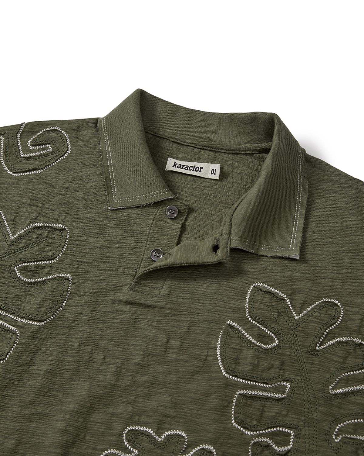 카락터(KARACTOR) Oak polo shirt / Khaki