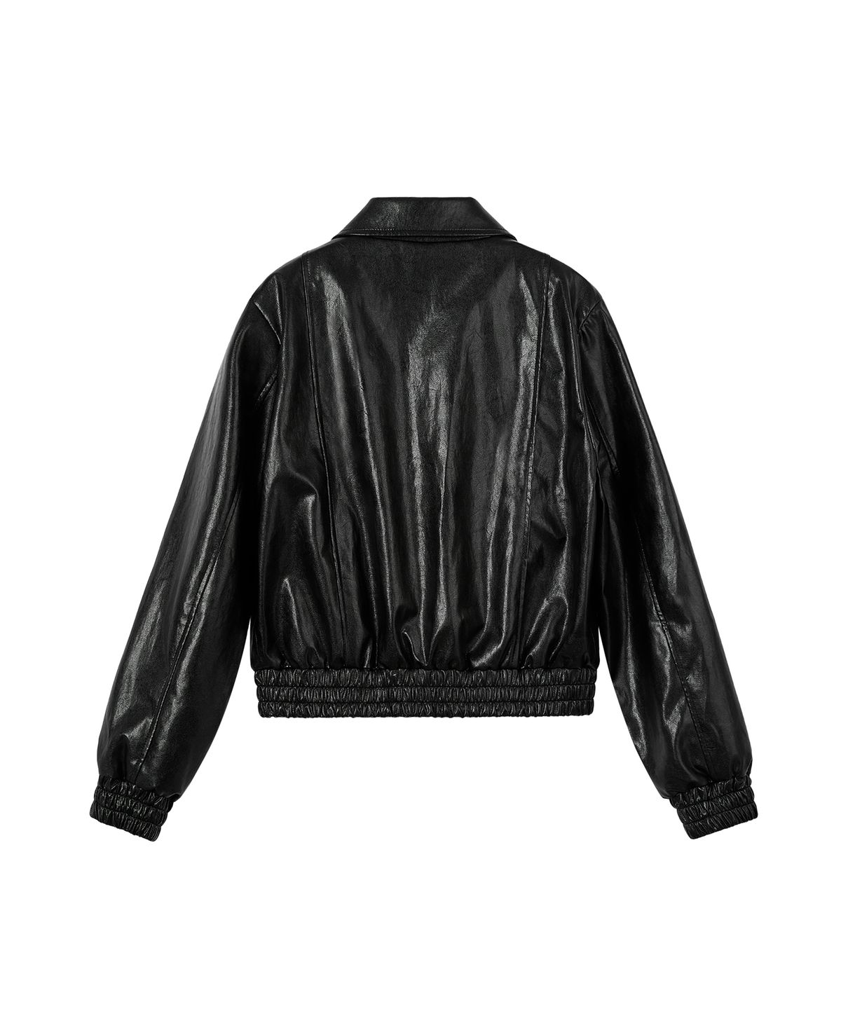 레스트앤레크레이션(REST&RECREATION) FAUX LEATHER BLOUSON - BLACK