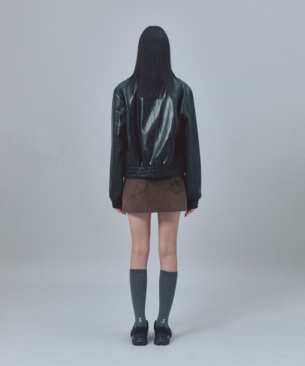 레스트앤레크레이션(REST&RECREATION) FAUX LEATHER BLOUSON - BLACK