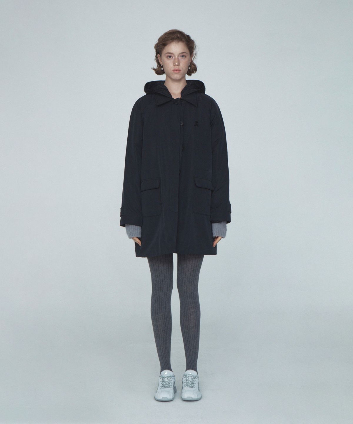 레스트앤레크레이션(REST&RECREATION) QUILTED HOOD COAT - BLACK