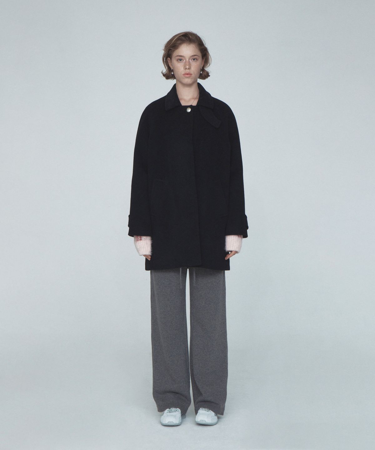 레스트앤레크레이션(REST&RECREATION) WOOL BALMACAAN COAT - BLACK
