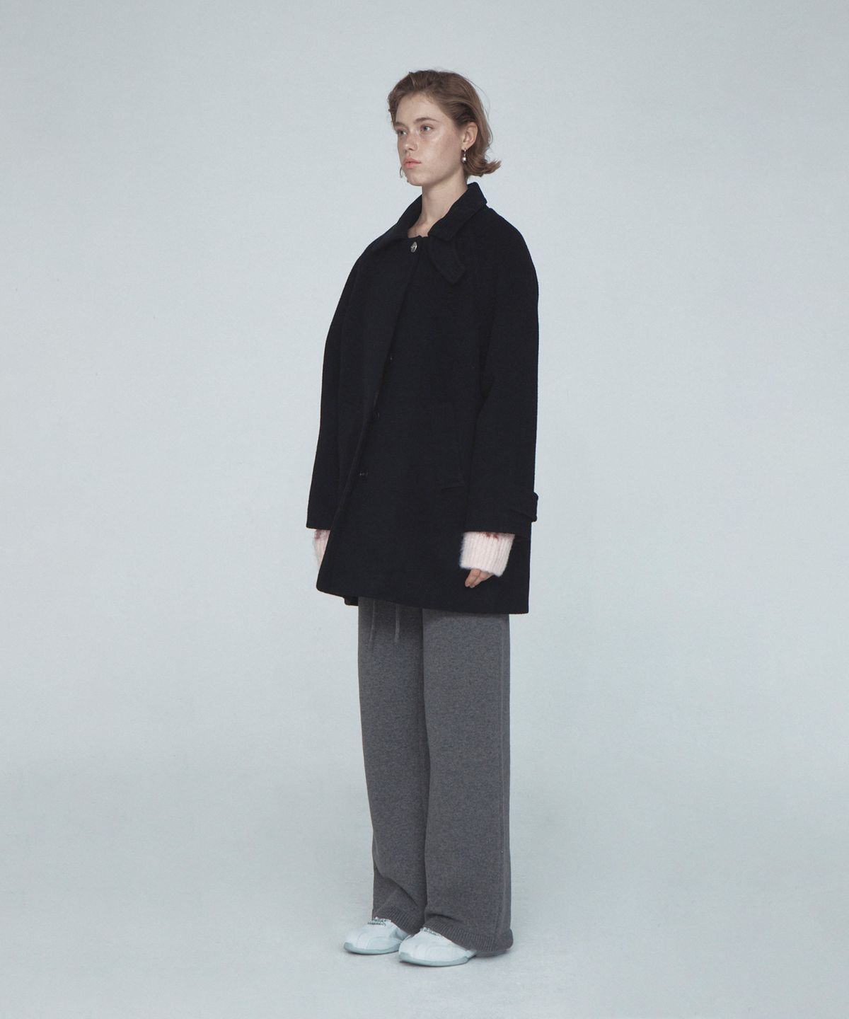 레스트앤레크레이션(REST&RECREATION) WOOL BALMACAAN COAT - BLACK