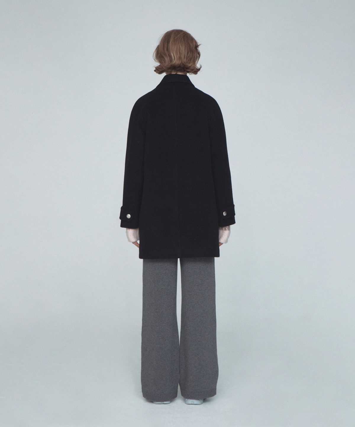 레스트앤레크레이션(REST&RECREATION) WOOL BALMACAAN COAT - BLACK