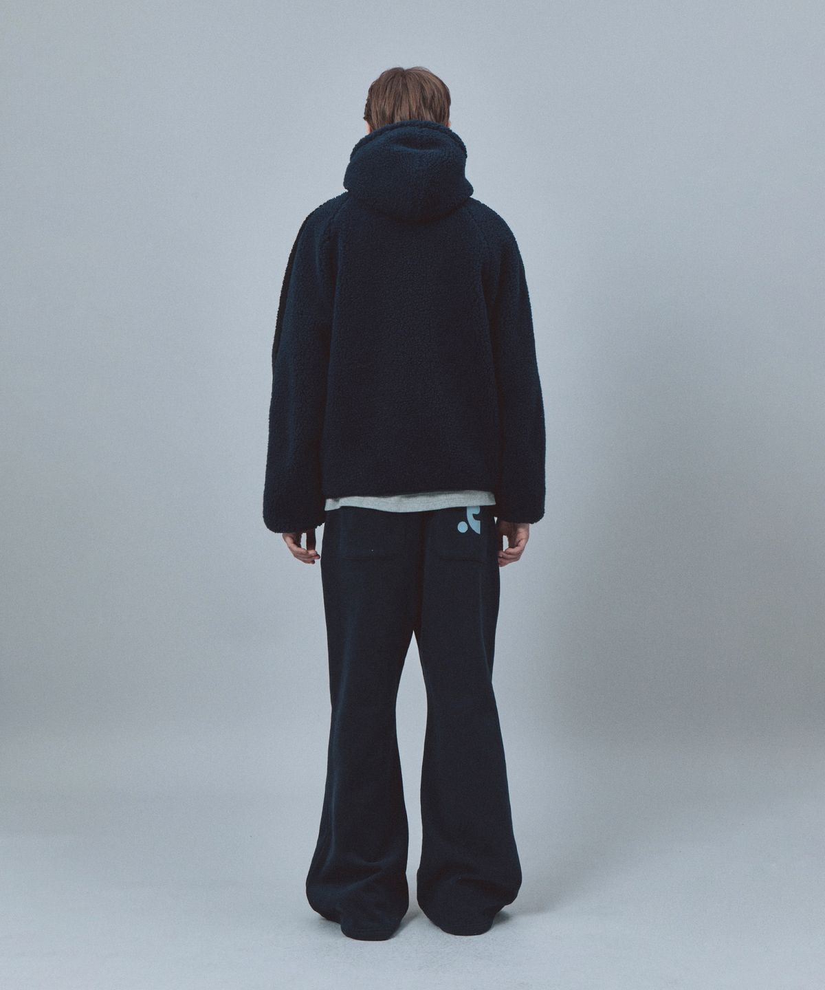 레스트앤레크레이션(REST&RECREATION) FLEECE HOOD ZIP-UP - NAVY