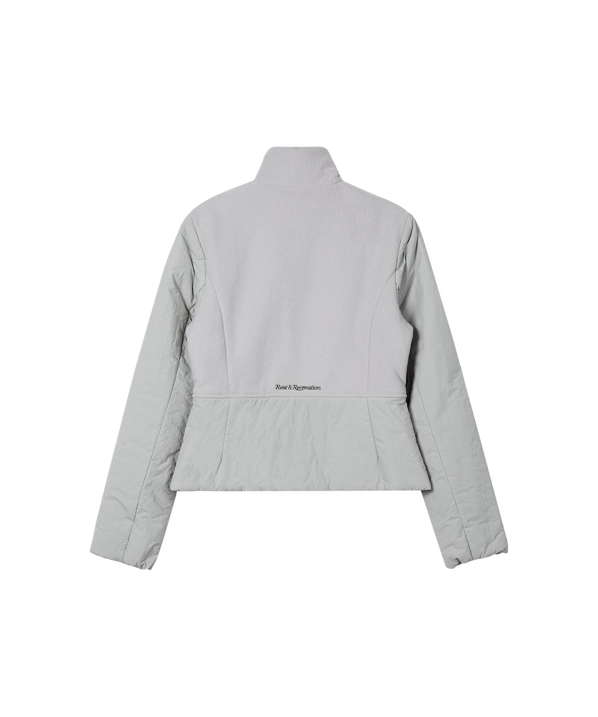 레스트앤레크레이션(REST&RECREATION) HIGH-NECK QUILTED JACKET - GREY
