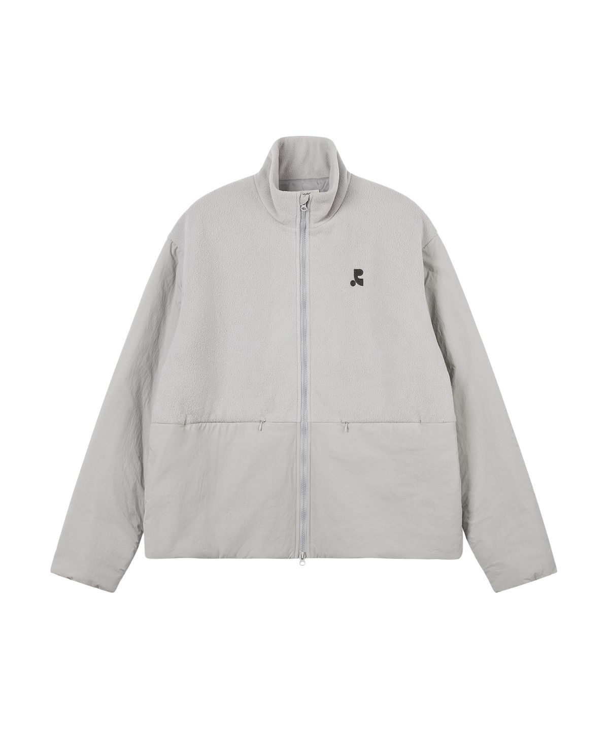 레스트앤레크레이션(REST&RECREATION) HIGH-NECK QUILTED JACKET - GREY