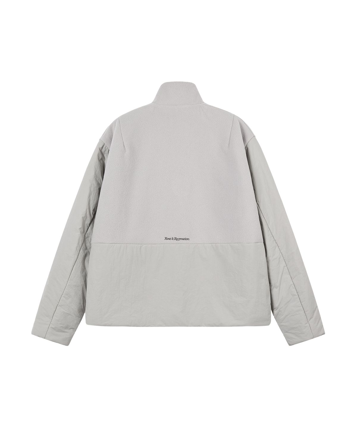 레스트앤레크레이션(REST&RECREATION) HIGH-NECK QUILTED JACKET - GREY