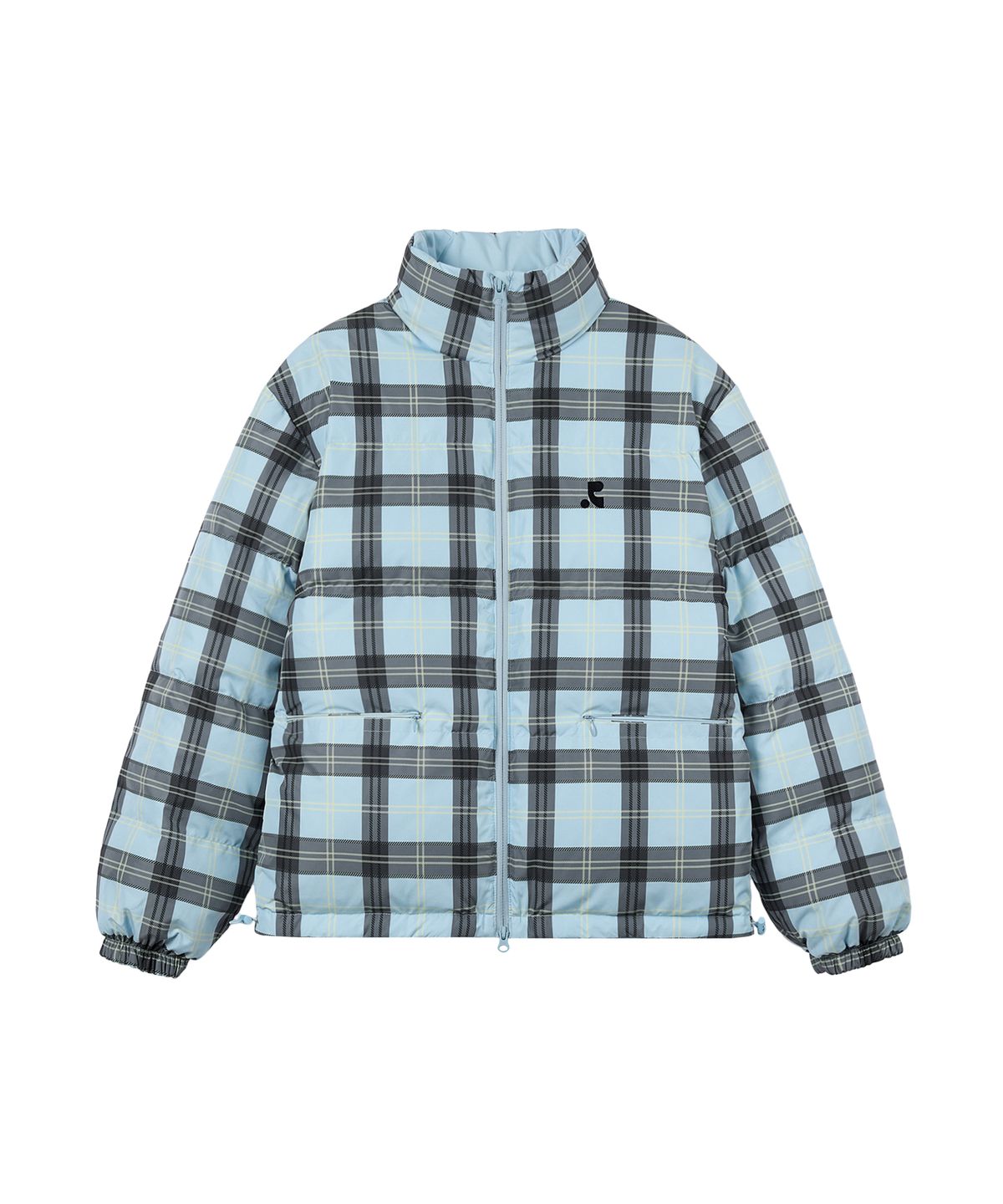 레스트앤레크레이션(REST&RECREATION) REVERSIBLE CHECK DOWN JACKET - SKY BLUE