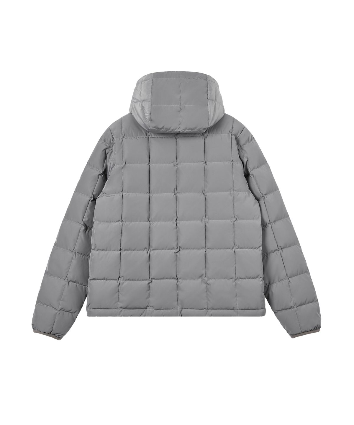 레스트앤레크레이션(REST&RECREATION) SQUARE QUILTED HOOD DOWN JACKET - GREY