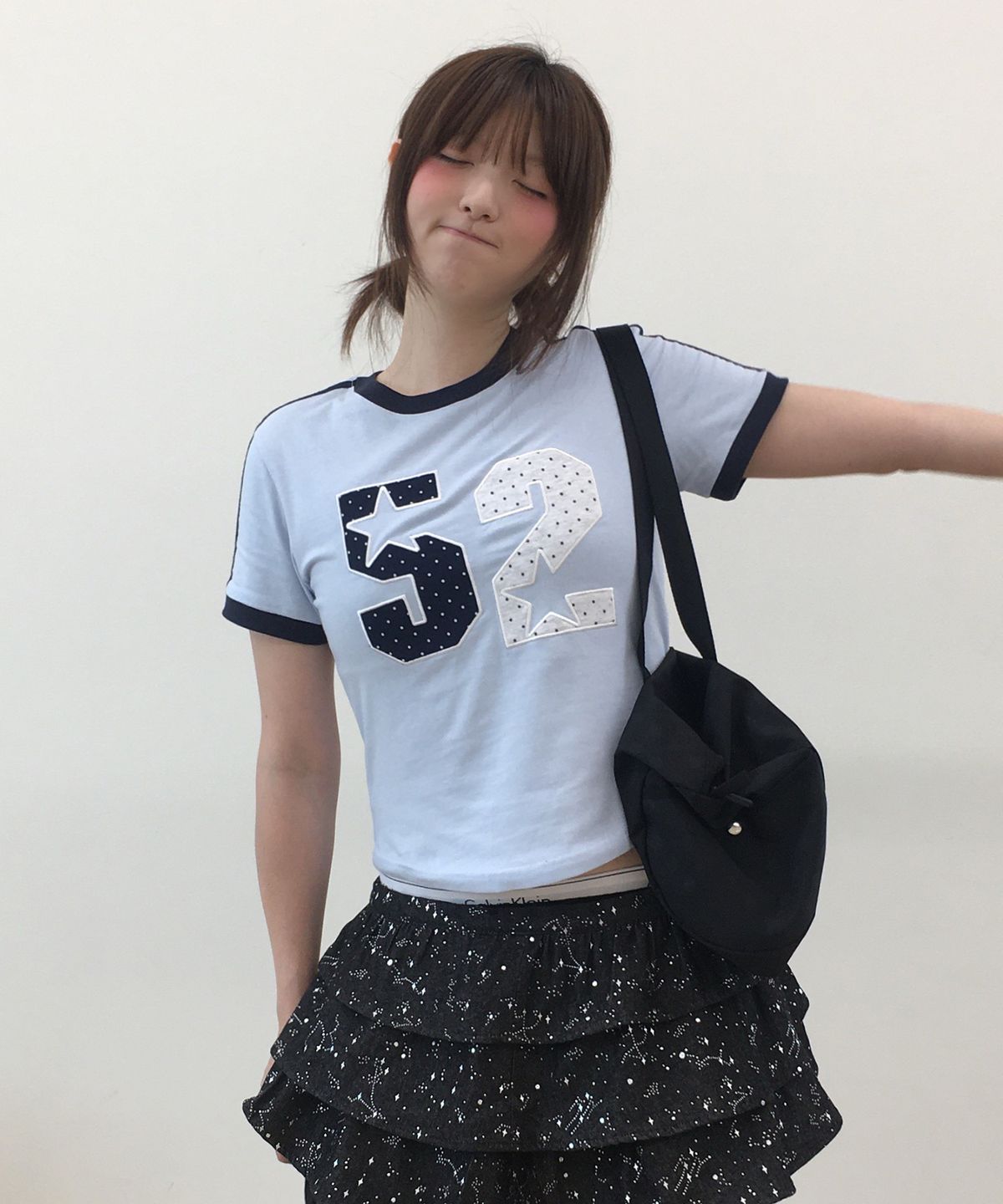 아메스 월드와이드(AMES-WORLDWIDE) A NUMBERING LINETAPE DOT TEE BLUE
