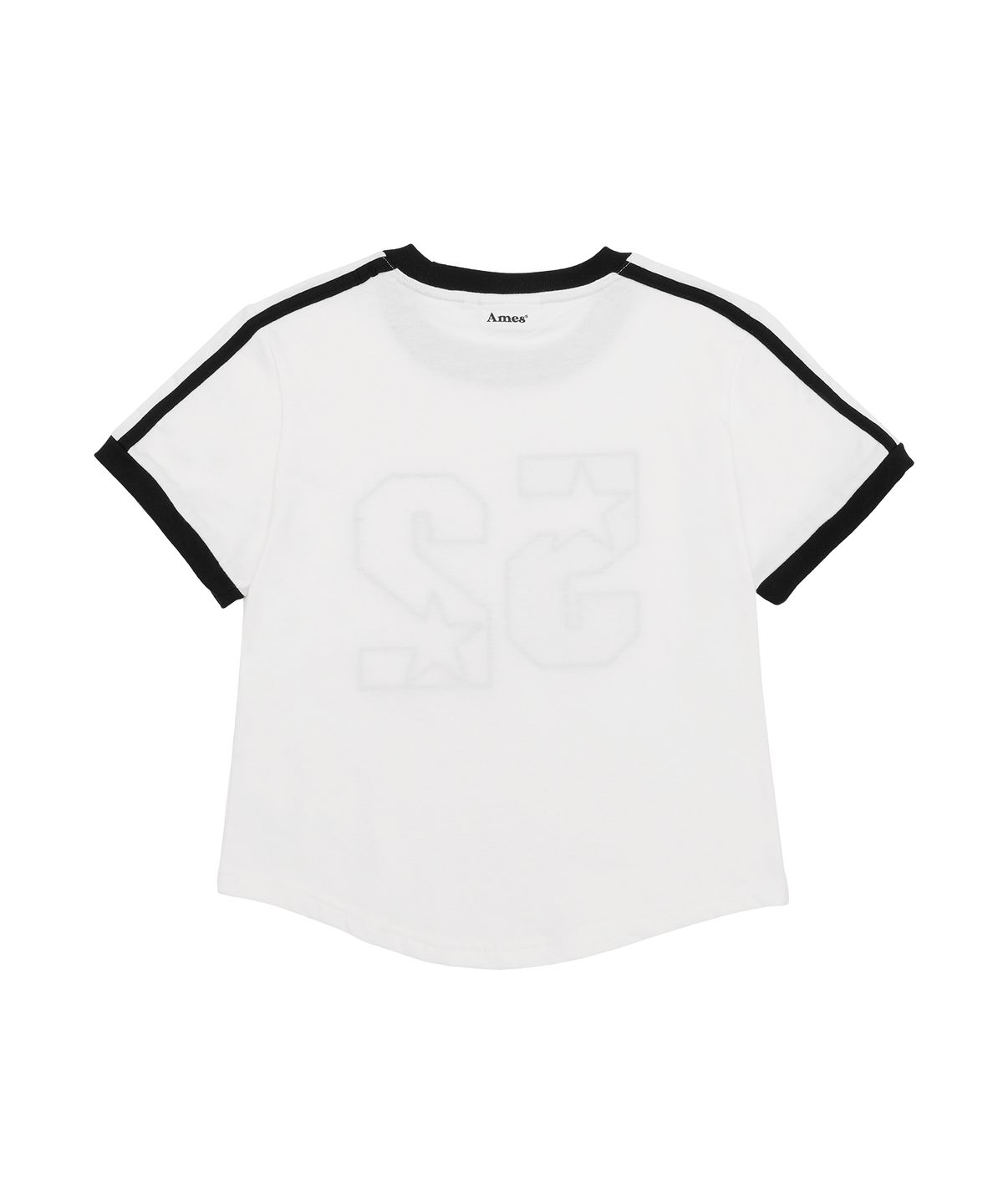 아메스 월드와이드(AMES-WORLDWIDE) A NUMBERING LINETAPE DOT TEE WHITE