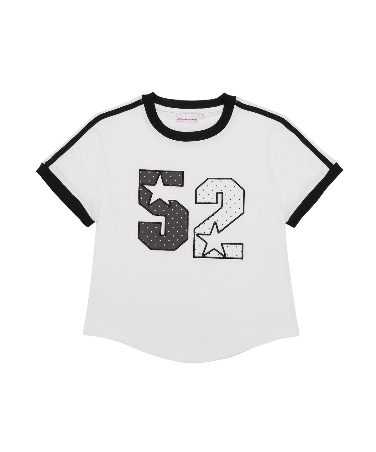 아메스 월드와이드(AMES-WORLDWIDE) A NUMBERING LINETAPE DOT TEE WHITE