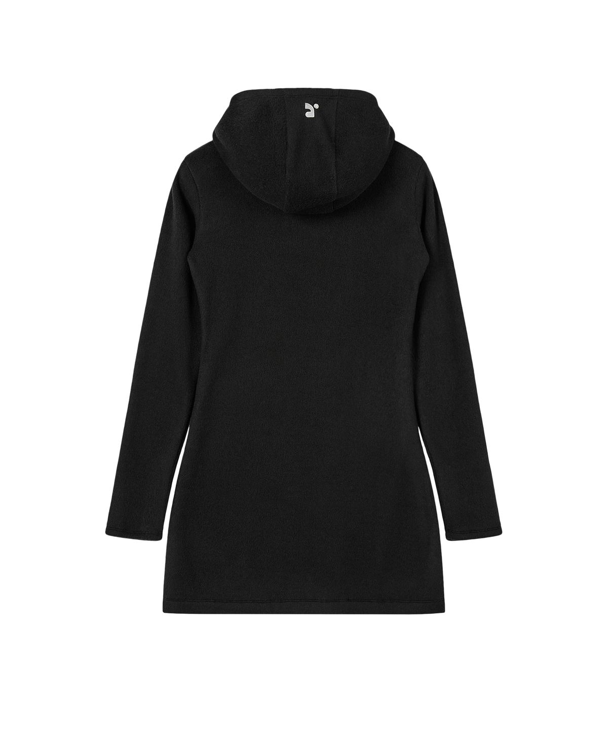 레스트앤레크레이션(REST&RECREATION) HAIRY HOOD KNIT DRESS - BLACK