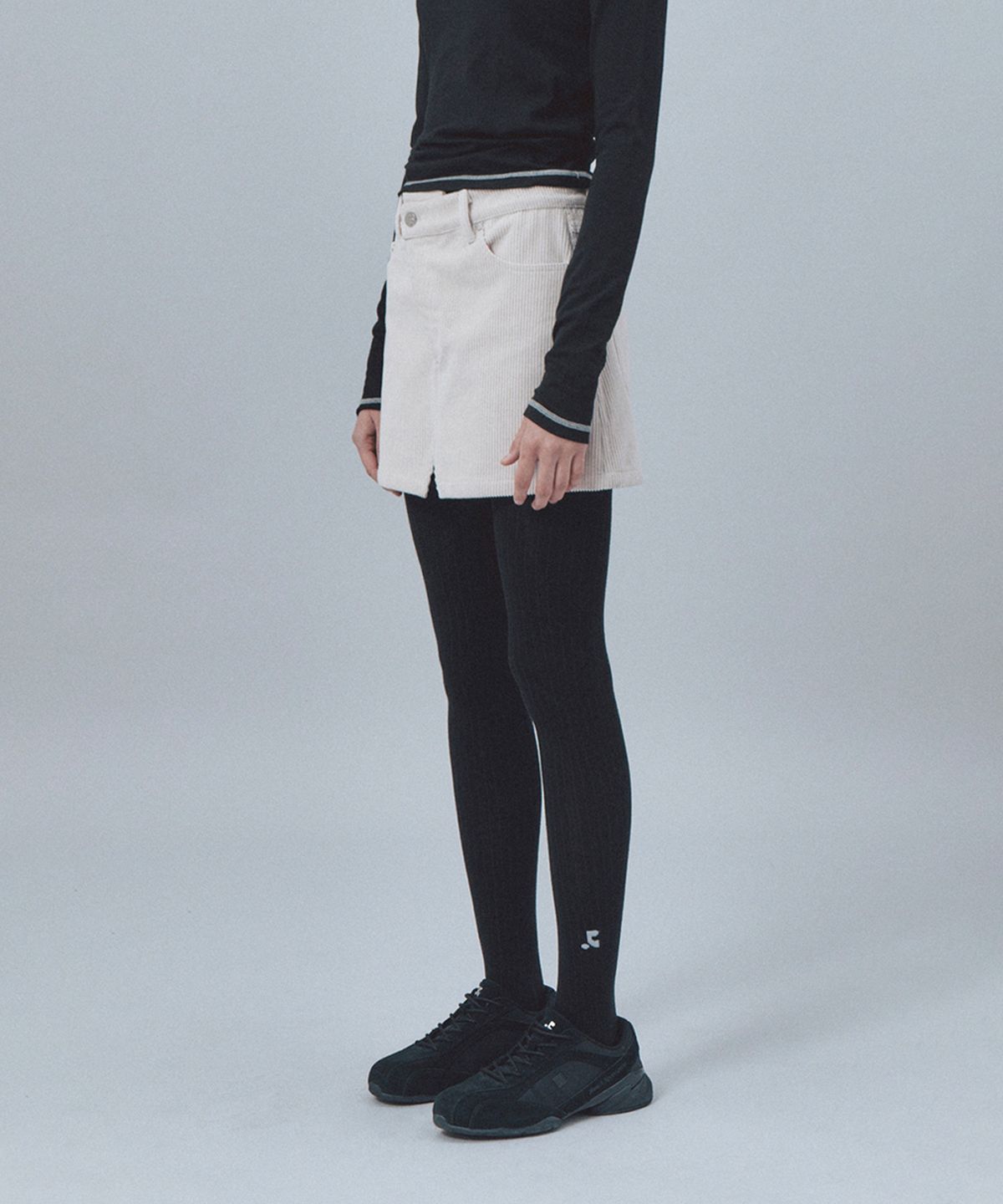 레스트앤레크레이션(REST&RECREATION) CODUROY UNBALANCE SKIRT - PINK