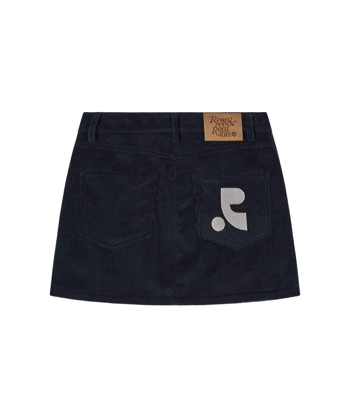 레스트앤레크레이션(REST&RECREATION) CODUROY UNBALANCE SKIRT - NAVY
