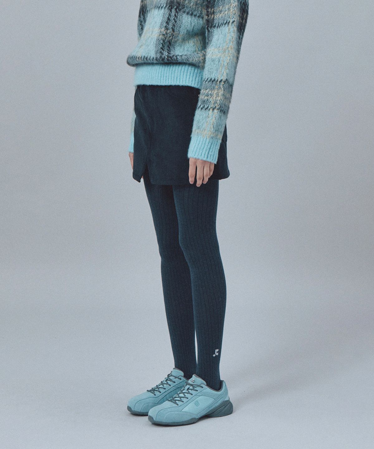 레스트앤레크레이션(REST&RECREATION) CODUROY UNBALANCE SKIRT - NAVY