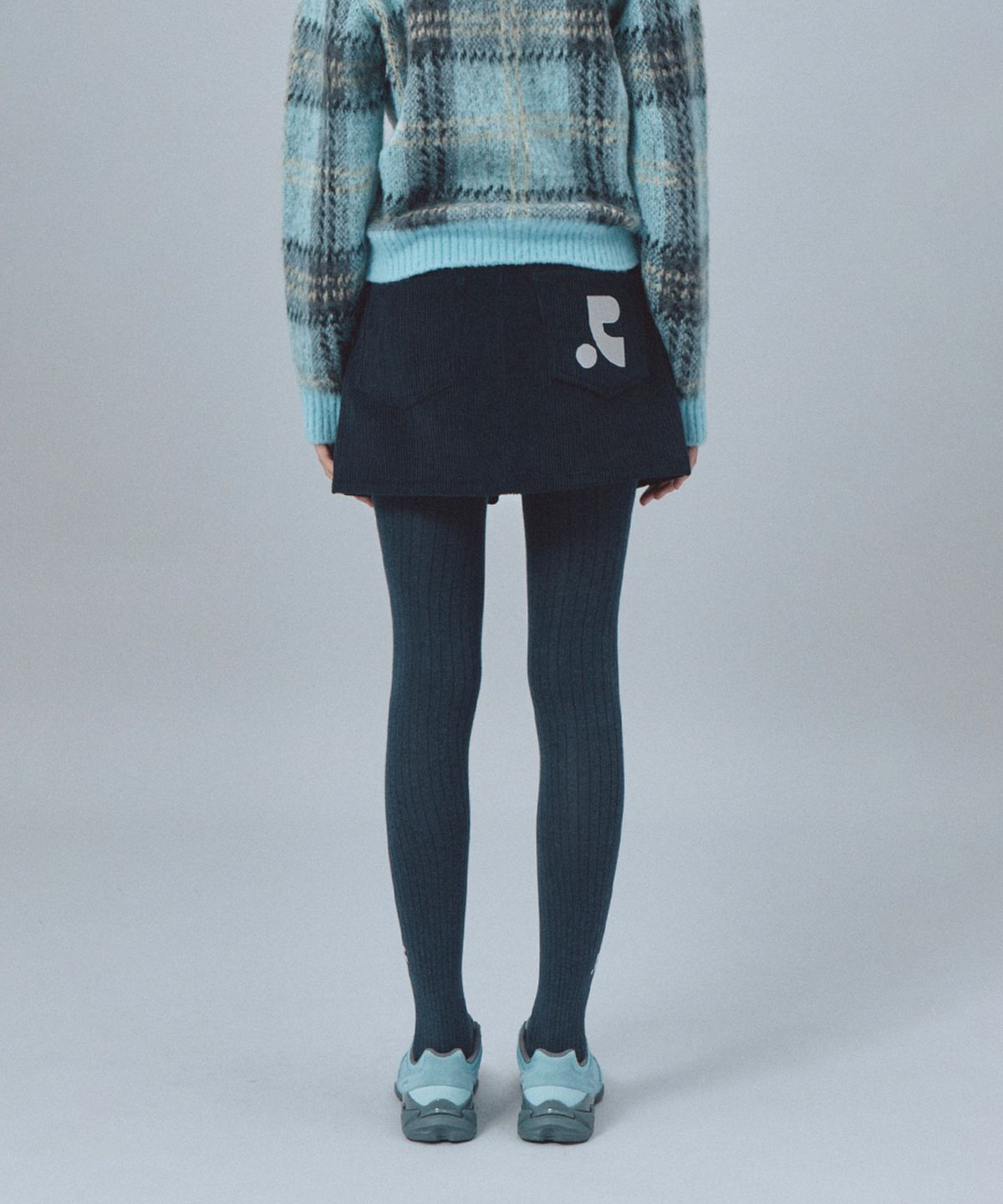 레스트앤레크레이션(REST&RECREATION) CODUROY UNBALANCE SKIRT - NAVY