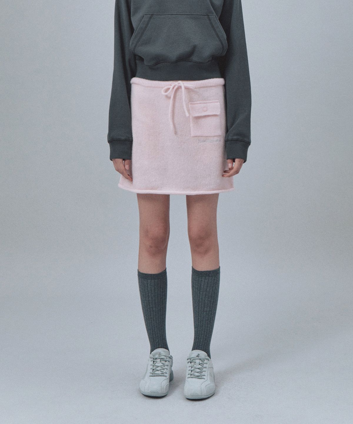 레스트앤레크레이션(REST&RECREATION) POCKET KNIT SKIRT - PINK