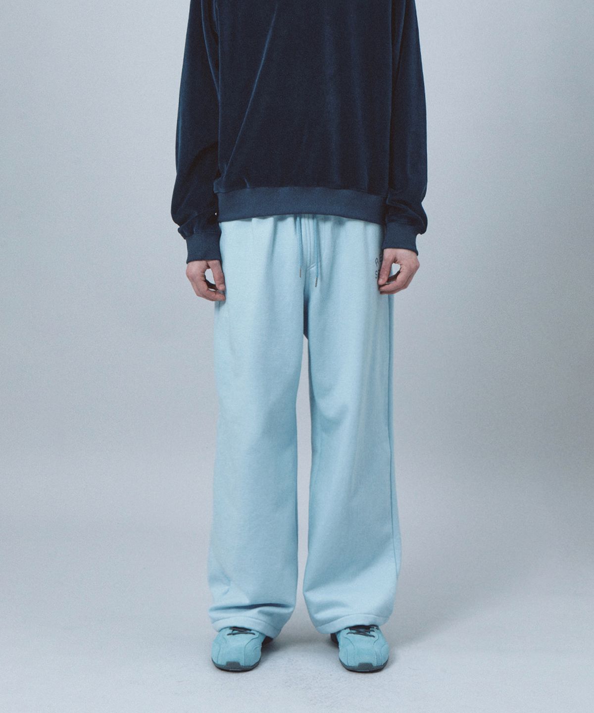 레스트앤레크레이션(REST&RECREATION) STRING SWEAT PANTS - SKY BLUE