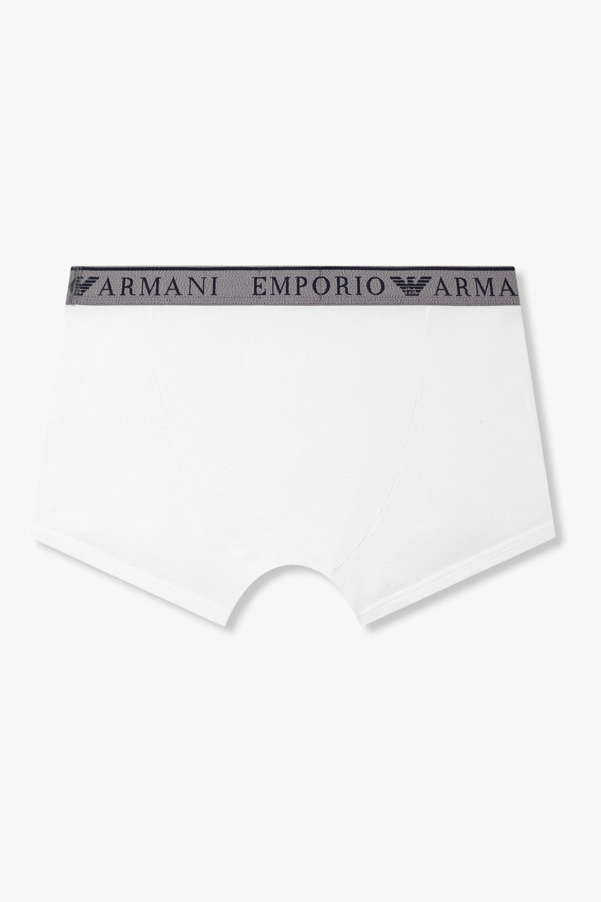 엠포리오 아르마니 언더웨어(EMPORIO ARMANI UNDERWEAR) 남성 라인 로고 밴딩 코튼 드로즈_화이트 0815312006