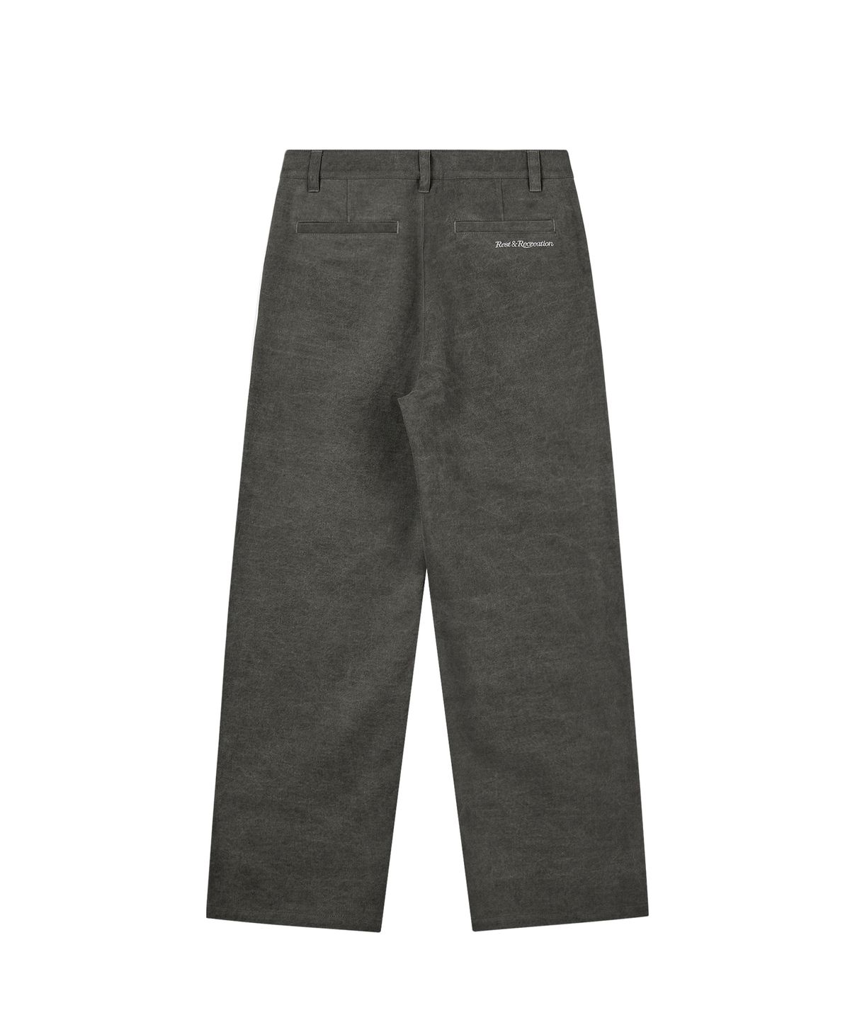 레스트앤레크레이션(REST&RECREATION) WASHED COTTON PANTS - CHARCOAL