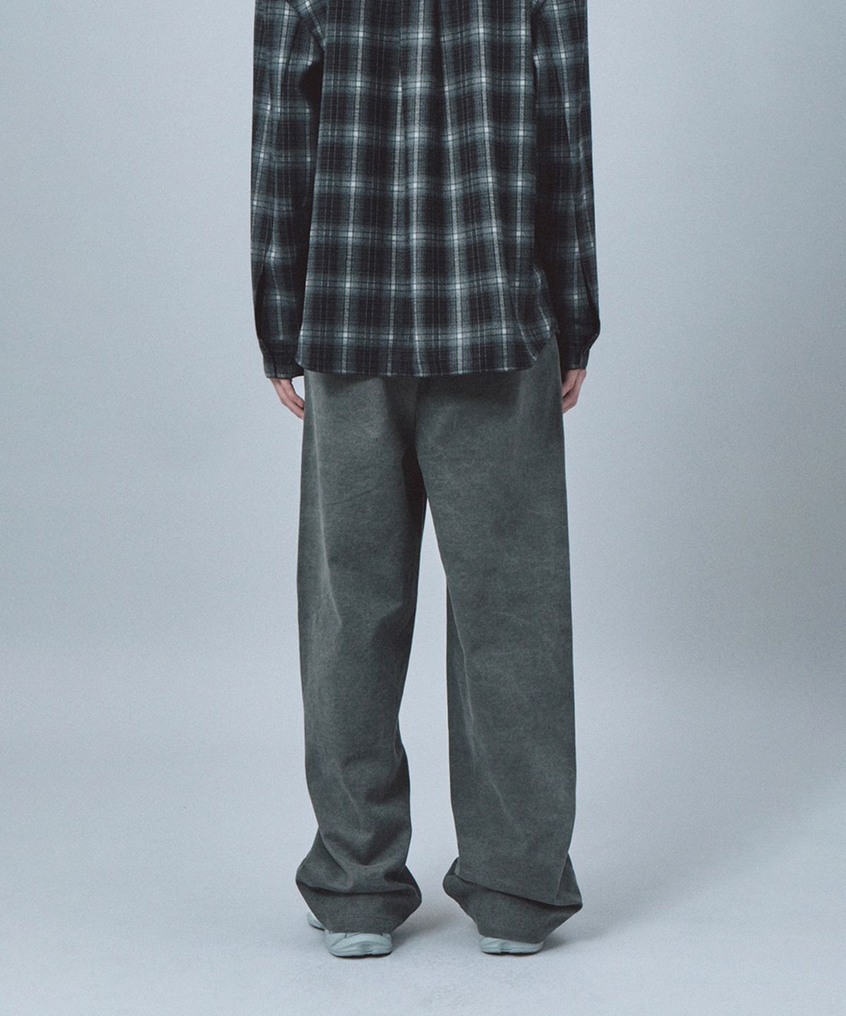 레스트앤레크레이션(REST&RECREATION) WASHED COTTON PANTS - CHARCOAL