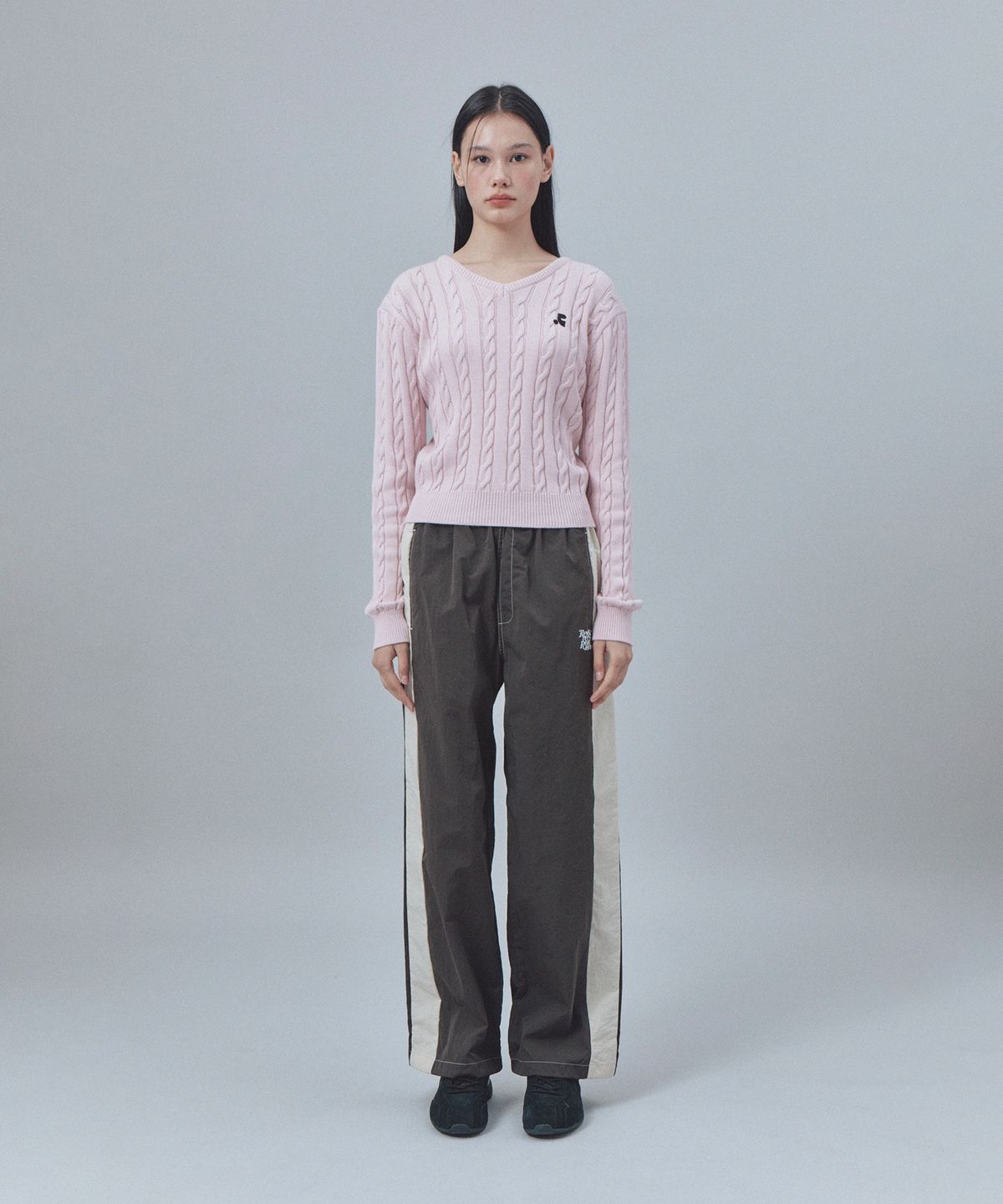 레스트앤레크레이션(REST&RECREATION) STITCH NYLON PANTS - BROWN