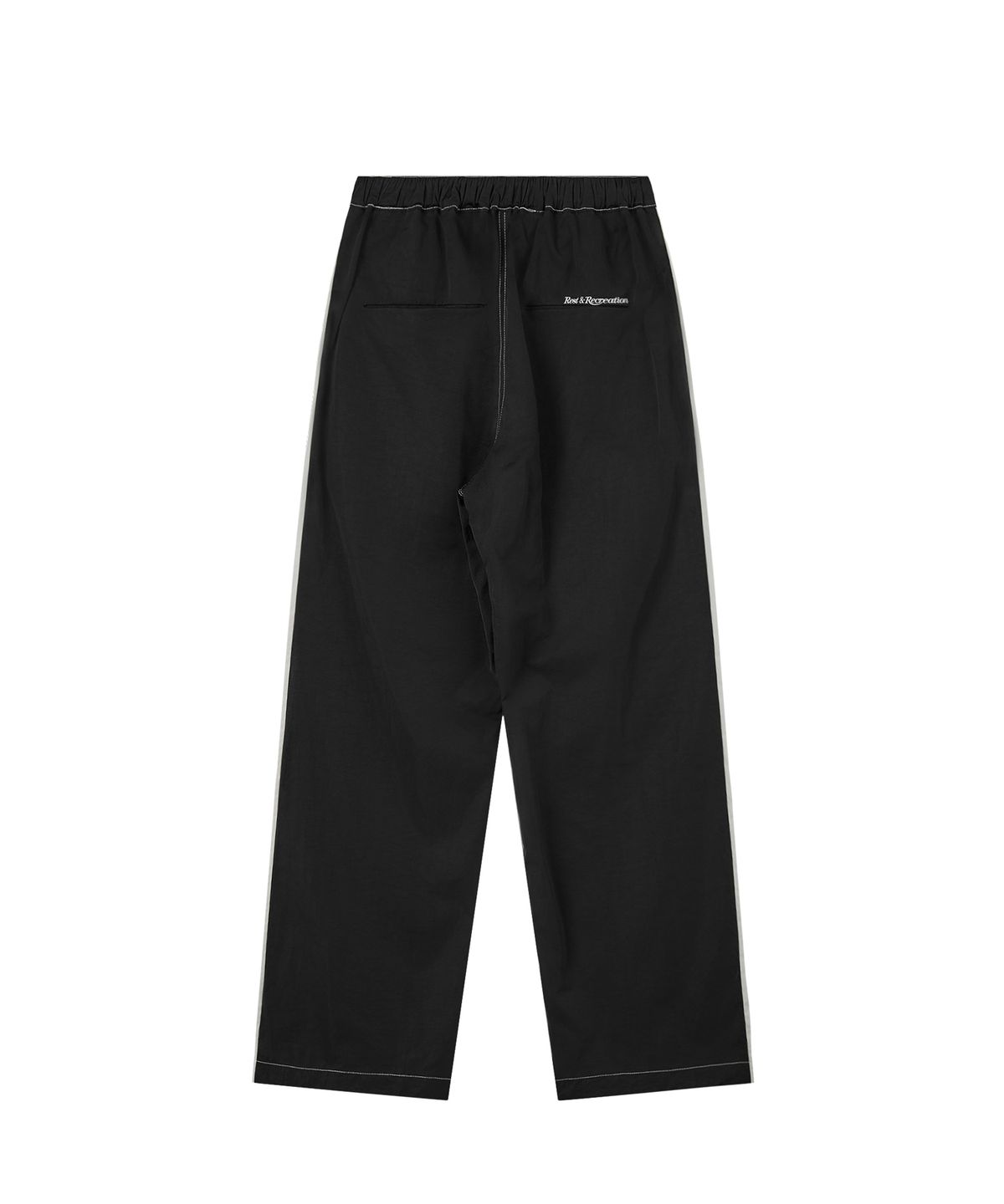 레스트앤레크레이션(REST&RECREATION) STITCH NYLON PANTS - BLACK