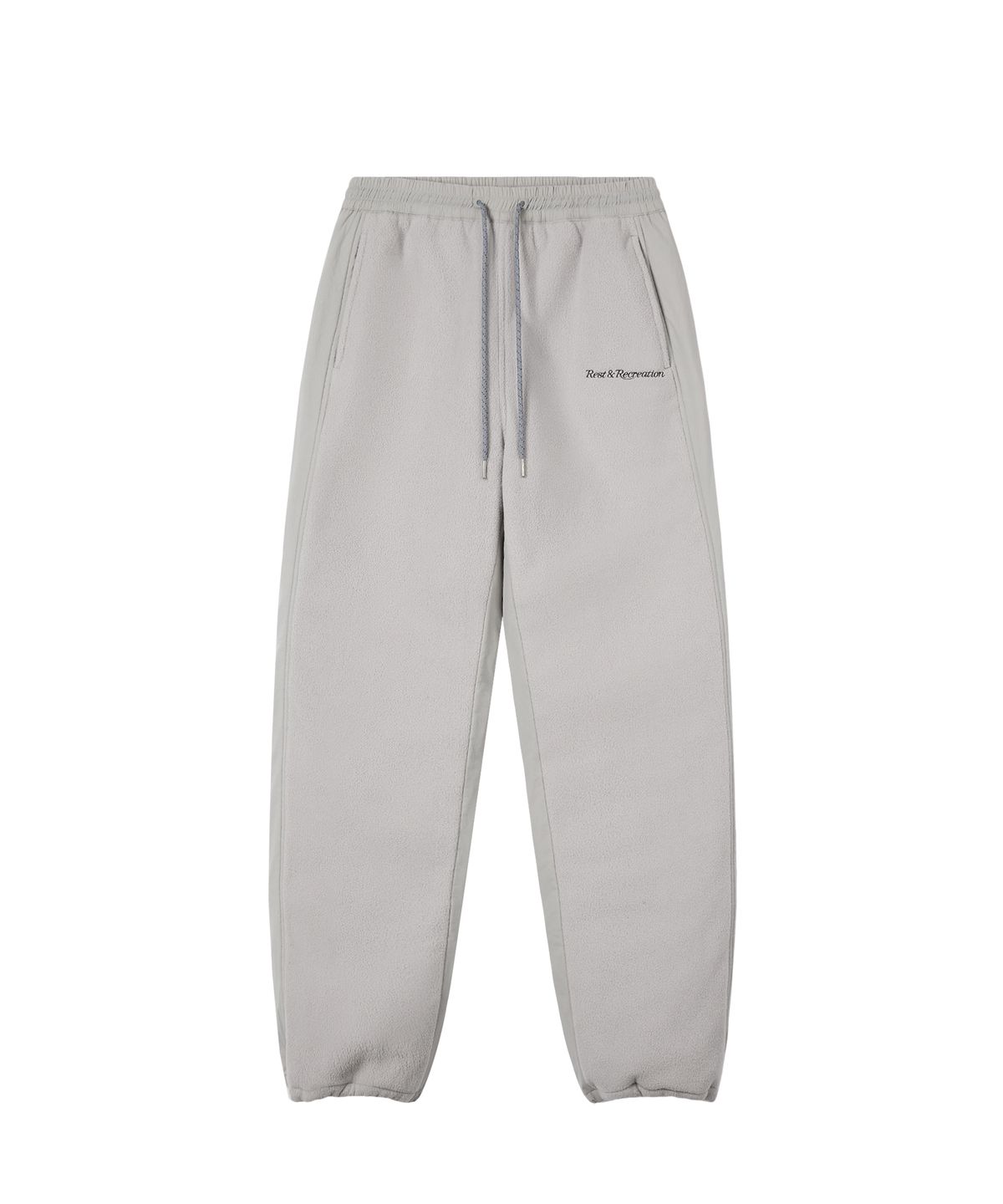 레스트앤레크레이션(REST&RECREATION) QUILTED JOGGER PANTS - LIGHT GREY