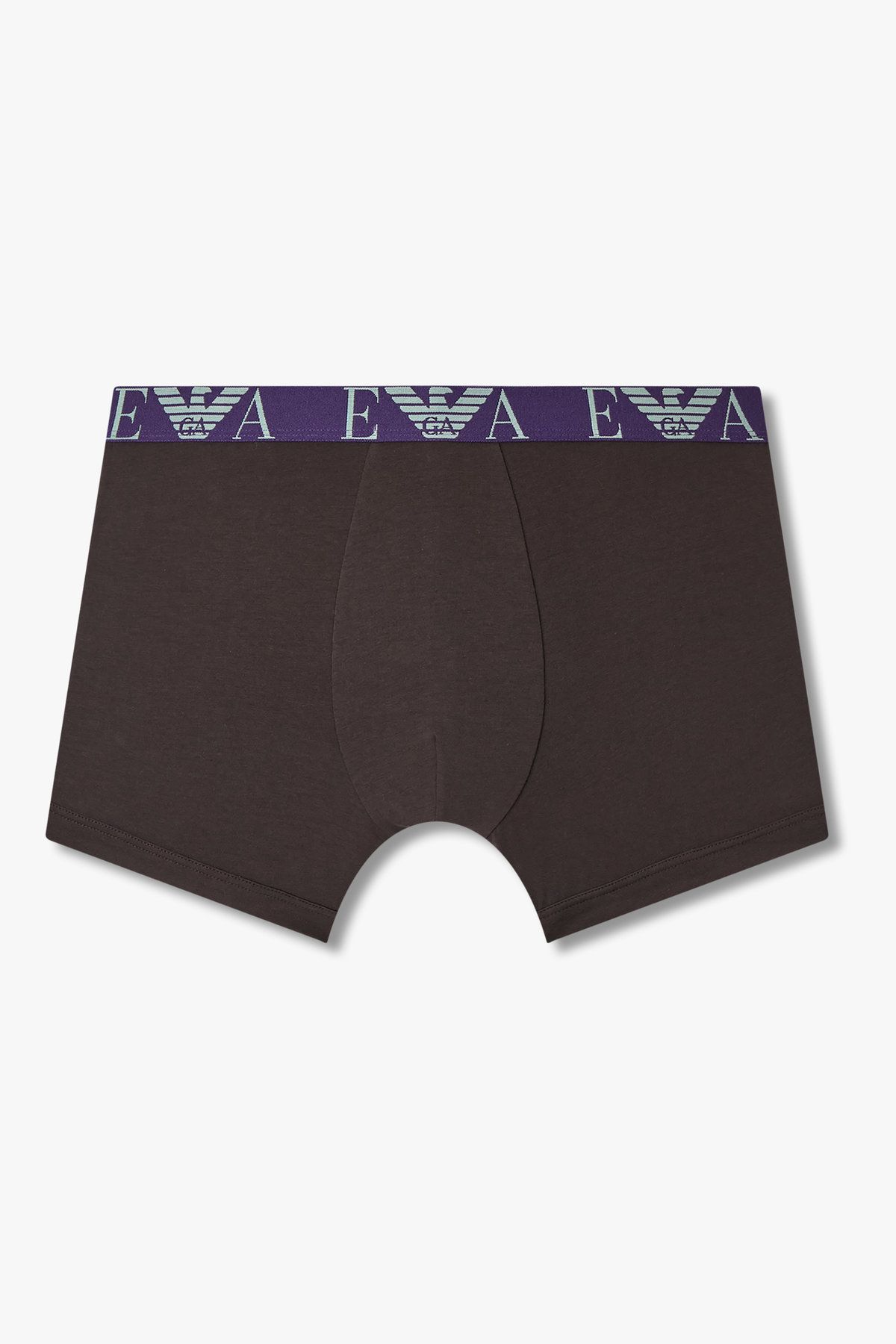 엠포리오 아르마니 언더웨어(EMPORIO ARMANI UNDERWEAR) 남성 빅 이글 로고 밴딩 코튼 롱 드로즈_초코 0815312079