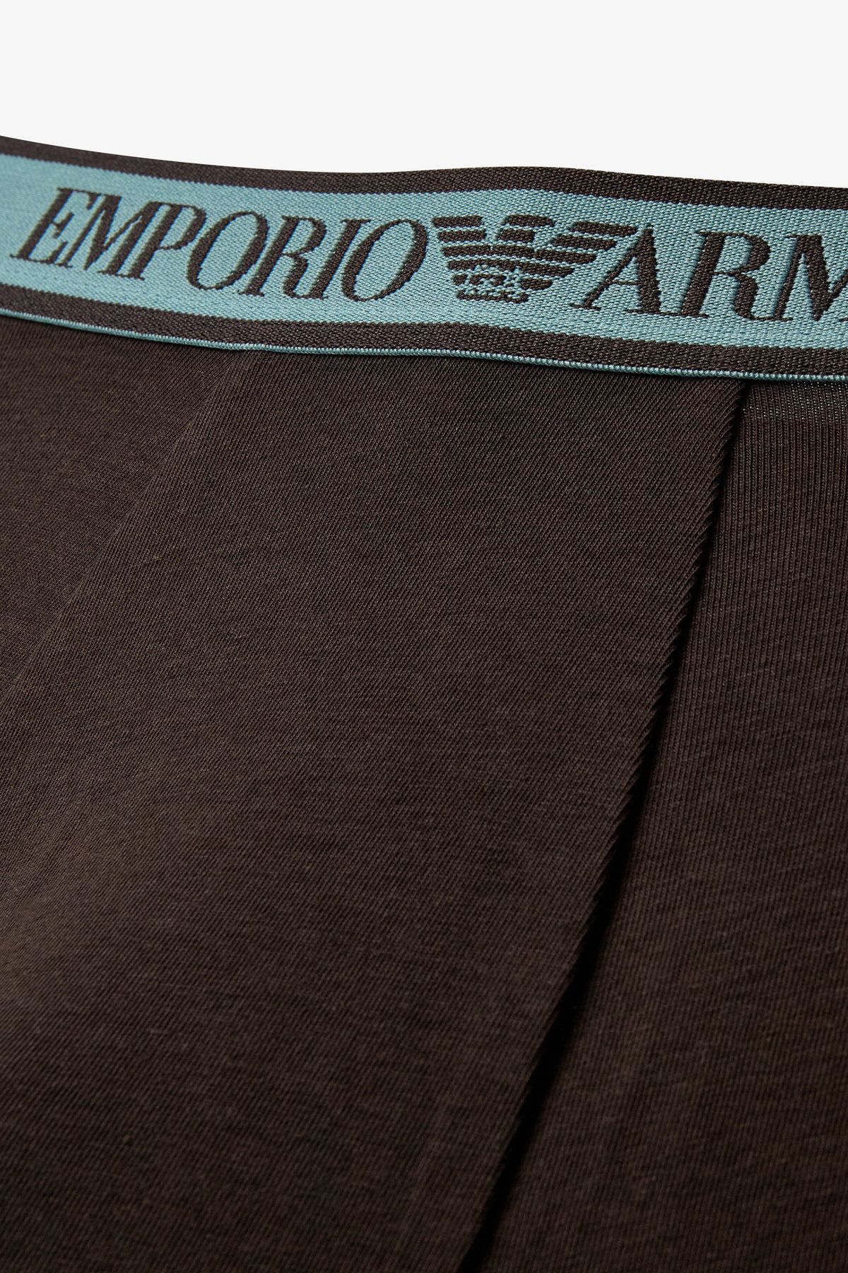 엠포리오 아르마니 언더웨어(EMPORIO ARMANI UNDERWEAR) 남성 라인 밴딩 이지 코튼 드로즈_초코 0815312314