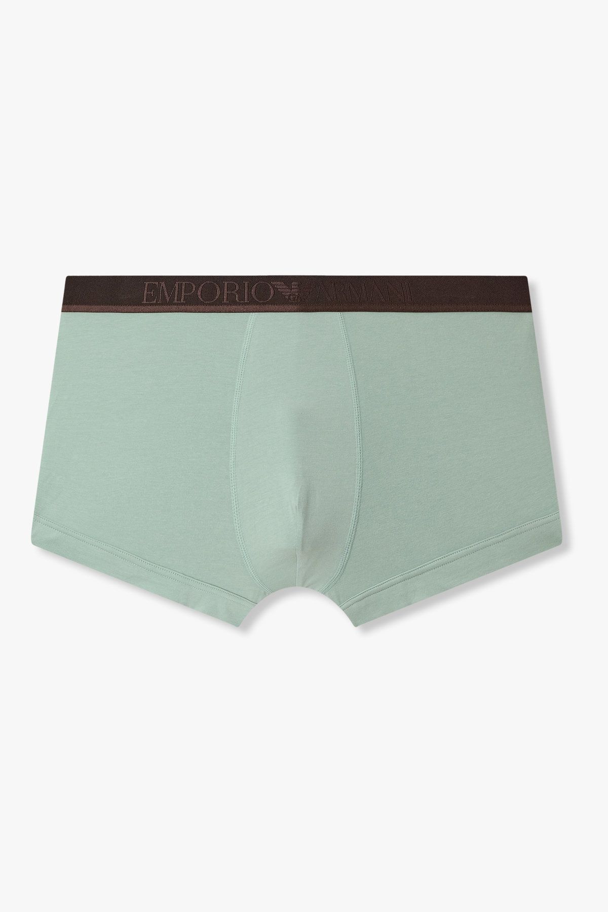 엠포리오 아르마니 언더웨어(EMPORIO ARMANI UNDERWEAR) 남성 글로시 레터링 밴딩 코튼 드로즈_민트 0815312325