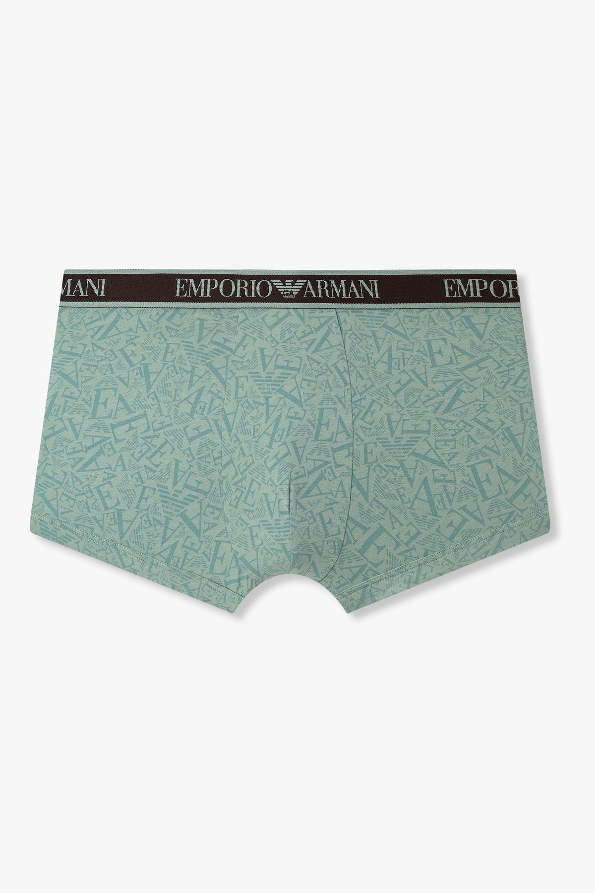 엠포리오 아르마니 언더웨어(EMPORIO ARMANI UNDERWEAR) 남성 라인 밴딩 패턴드 코튼 드로즈_민트 0815312315