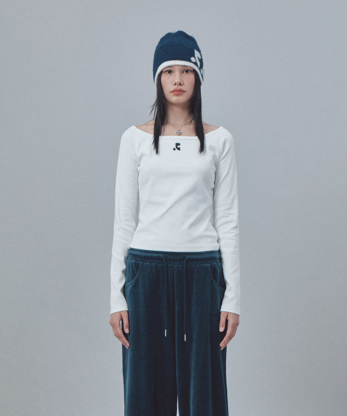 레스트앤레크레이션(REST&RECREATION) REVERSIBLE KNIT BEANIE - NAVY
