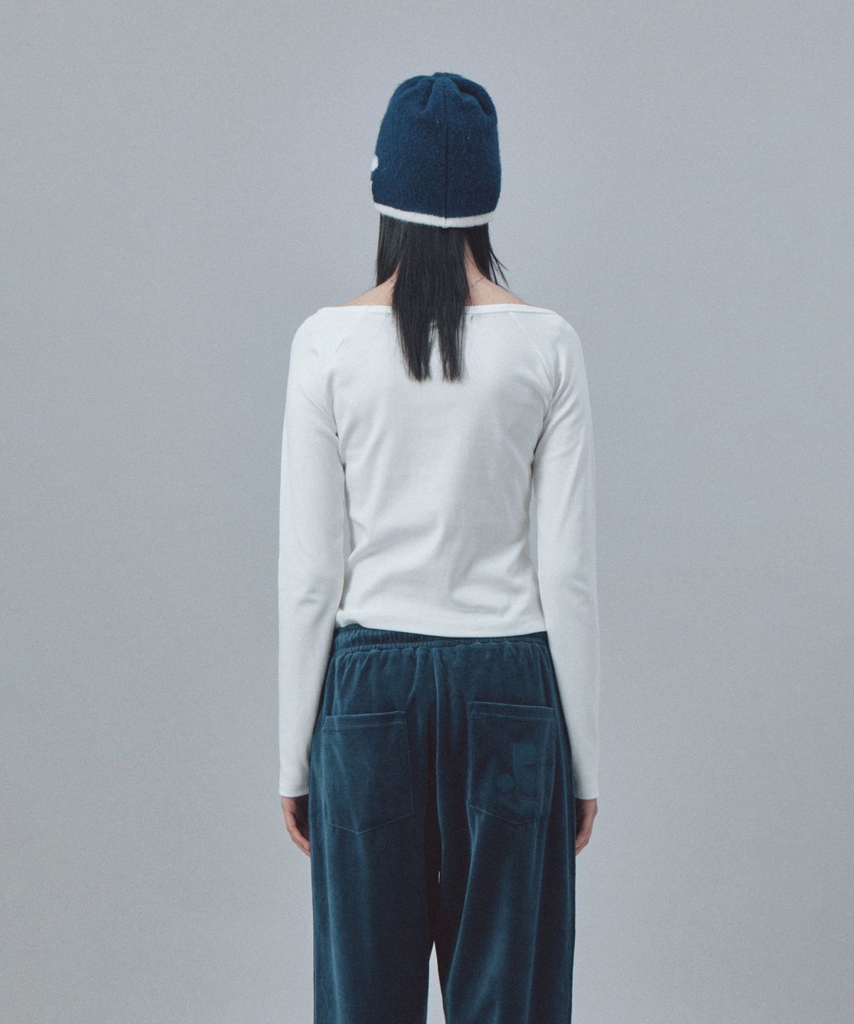 레스트앤레크레이션(REST&RECREATION) REVERSIBLE KNIT BEANIE - NAVY
