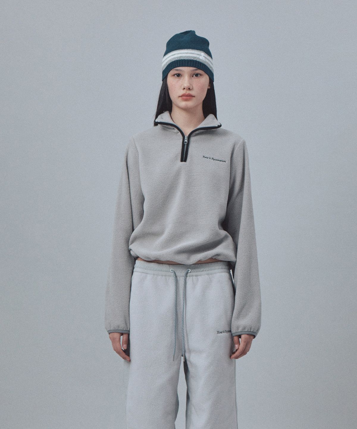 레스트앤레크레이션(REST&RECREATION) LINE COLORATION BEANIE - NAVY